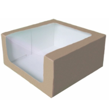 Dėžutė su PVC langu, ruda, 280x280x130mm (50) 2679 Dėžutė su PVC langu, ruda, 280x280x130mm (50) 2679