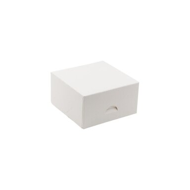 Popierinės dėžutės be langelio baltos 130x130x70 (220) 41534 Popierinės dėžutės be langelio baltos 130x130x70 (220) 41534