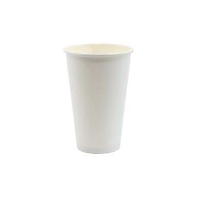 Popieriniai puodeliai 400ml BALTI (12*50) (600)SL45 46908 Popieriniai puodeliai 400ml BALTI (12*50) (600)SL45 46908