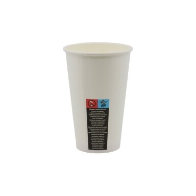 Popieriniai puodeliai 400ml BALTI (12*50) (600)SL45 46908 Popieriniai puodeliai 400ml BALTI (12*50) (600)SL45 46908