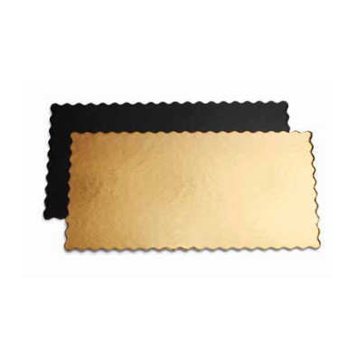 Stačiakampis padėklas auksinis/juodas 250x350mm, karpytas (47) Stačiakampis padėklas auksinis/juodas 250x350mm, karpytas (47)